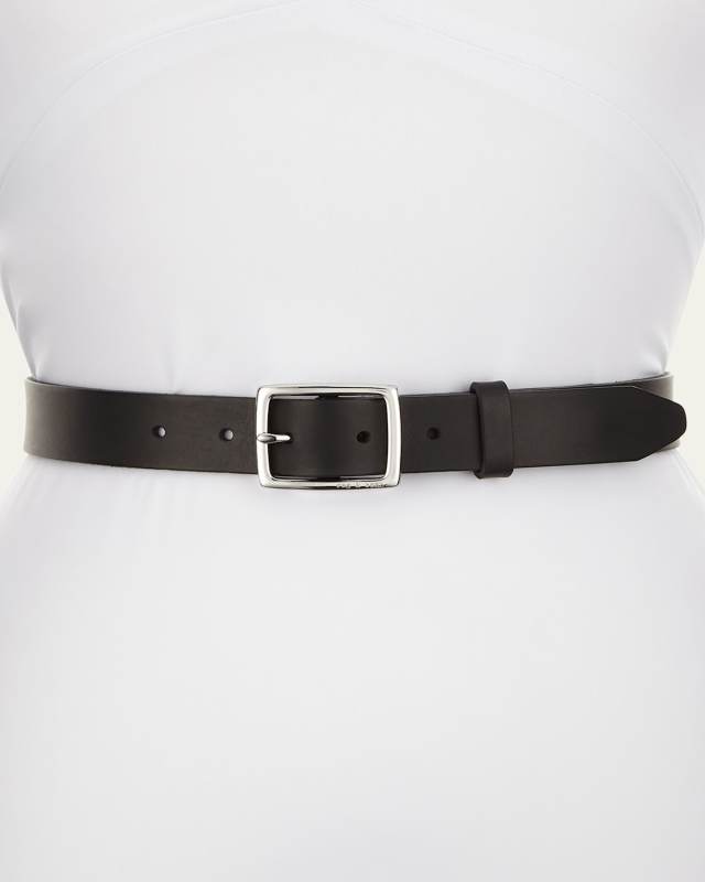 Boyfriend Belt Leather, Black